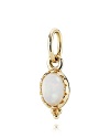 Channel classic elegance with a white opal PANDORA pendant in 14K gold.