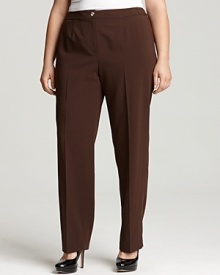 Jones New York Collection Plus Size Slim Yoke Pants