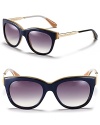 Playful with a hint of punk, these MARC BY MARC JACOBS sunglasses reinvent the classic cat eye.