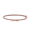 If simple, Crislu's rose gold-plated bangle lends striking sparkle to every look.