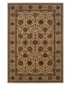 A lush, naturalistic motif teeming with beautifully detailed palmettes and meandering vines infuses your home with old-world sophistication. Woven from super soft polypropylene for superior stain resistance and durability, this magnificent area rug from Sphinx will maintain its lush texture and rich coloration for years to come. (Clearance)