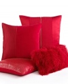 Red is rich! This INC International Concepts Ribbed Basic decorative pillow perfectly completes your bedding ensemble with an extra-soft, sophisticated finish.