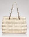 Park Avenue girls will love this woven tote from kate spade new york. A classic shape with cool chain-link accents, it perfects uptown polish with pearls and pumps.