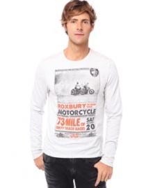 This long-sleeved t-shirt from Buffalo David Bitton keep your layered look light and cool this season.