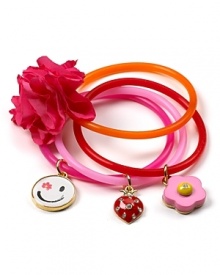 Juicy Couture Girls' Lady Bug Jelly Bracelet Set