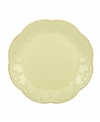 With fanciful beading and a feminine edge, this Lenox French Perle accent plates have an irresistibly old-fashioned sensibility. Hardwearing stoneware is dishwasher safe and, in a soft pistachio hue with antiqued trim, a graceful addition to every meal. Qualifies for Rebate