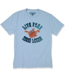 Rock your new mantra with this rad graphic tee from Lucky Brand Jeans.