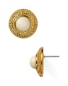 Pop in Trina Turk's cabochon button earrings for a look that's high-end hippie from head to toe.