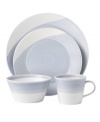 Perfect for every day, the 1815 place settings are named for Royal Doulton's inaugural year but, in dishwasher-safe porcelain, this collection feels right at home on modern tables. Featuring streaks of pale blue against fresh white for serene, understated style.