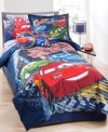 Zoom off to bed with this fast-paced sheet set inspired by the hit Disney Pixar movie, Cars. Features Lightning McQueen and more of your favorite Cars characters.