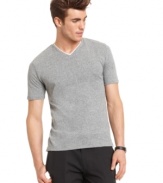 Shore up your stock of basics with this simple, stylish V-neck shirt from Sons of Intrigue.