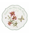 Spring is perpetually in season with the Butterfly Meadow trivet. Colorful blooms and butterflies mingle on beautiful white porcelain with an ultra-sweet message: There's No Place Like Home. Qualifies for Rebate