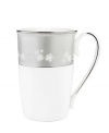 A special addition to your elegant Bellina setting, this mug is crafted in bone china with a delicate floral design and textured white beads finished with stunning platinum trim. From Lenox's dinnerware and dishes collection. Qualifies for Rebate