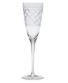 An intricate bias check pattern on crystal adds sparkling sophistication to an elegant evening.