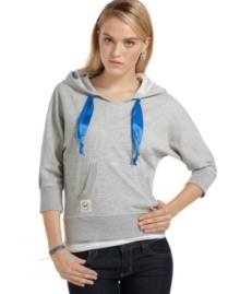 Tommy Girl's fitted hoodie is collegiate-preppy with a straight fit ... perfect for your fall wardrobe!