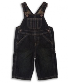 His playtime uniform: denim overalls from Levi's that hold up even when the going gets rough!