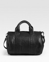 Sumptuous pebble-grain lambskin, styled in a roomy top-handle carryall with matte black hardware.Double top handles, 5 dropAdjustable shoulder strap, 13¼-13½ dropTop zip closureProtective metal feetOne inside zip pocketFully lined12W X 11H X 9DImported