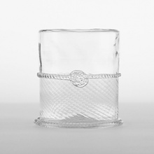 Juliska glassware is mouth-blown by artisans in the hills of Prague. The unique composition of Juliska glass allows it to be blown especially thin, making the glass an unexpected pleasure to drink from and to handle. Being handmade, no 2 pieces of Juliska are identical. Each will have its own individual character - small bubbles, slight color and size variations. Dishwasher-safe on warm gentle cycle with mild detergent. Larger or highly decorated pieces - wash by hand.