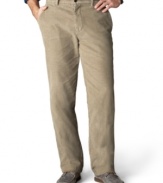 Khakis climb up a notch with these classic-fit Dockers corduroy pants made to mix and match with almost anything.