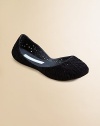 With their unique, web-like design, these updated jelly ballerina flats are a must-have.Slip-onPVC upperPVC liningPVC solePadded insoleMade in Brazil