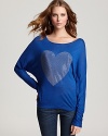 Tiny studs rendered in the shape of a heart add a dose of glamour to this super-soft Vintage Havana tee.