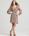 Patterson J. Kincaid Dress - Henson Sheer Floral Belted