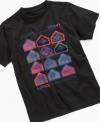 Graphic gets vibrant with this standout LRG t-shirt he's sure to love.