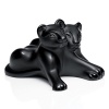 Lalique invites you to the African world to celebrate the birth of the Tambwee lion cubs. Still clumsy and mischievous, these 2 young cubs will some day rule the lions land.Fashioned in black crystal, the Tambwee cubs huddle against each other. These crystal cubs are the symbol of fraternity.