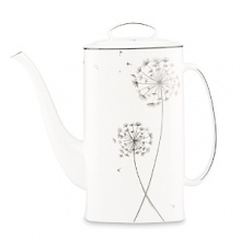 Recall the childhood pastime of wishing on a dandelion with kate spade new york's Dandy Lane collection. Accented with fluffy flowers and floating spores, this coffee pot is sophisticated, unique and full of whimsy.