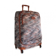 A gorgeous Missoni design adorns this high-performance spinner, perfect for 5-7 day trips.