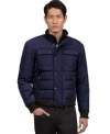 You won't even flinch at the winter chill when wearing this warm Kenneth Cole New York jacket.