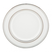 An elegant collection of dinnerware from kate spade new york features platinum bands that complement your fine table setting.