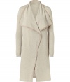 Cover up in ultra-luxe style with this long cashmere cardigan from Ralph Lauren - Large shawl collar, open silhouette, long sleeves - Wear with flared jeans, a cashmere pullover, and high heels