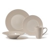 A simplistic and versatile assortment of dinnerware with just a touch of design interest! Montauk has a dual finish surface of glazed interior and matte rim that lends this everyday pattern to be anything but dull. Each item is available in 4 colors - Black, Brown, White & Tan - to layer and style your table in tonal neutrals.