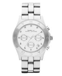 A strong, structured watch design -- borrowed from the guys -- from the always impeccable Marc by Marc Jacobs.