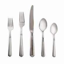 Kate Spade and Lenox join together to bring ease, elegance and understated wit to the table. Todd Hill flatware features a hollowed handle, offering a unique sense of style.