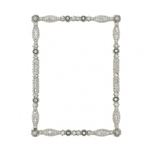 This meticulously detailed frame is accented with dozens of hand-set Swarovski® crystals and beads.