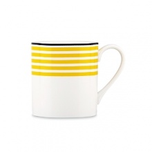 Designed to be mixed and matched, these striped mugs are the perfect accompanimient to the nautical-themed Wickford collection.