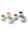 There's an extra-bright side to every espresso cup and saucer in the Contemporary Glaze collection. A simple shape and two-tone finish opens up a whole new spectrum of fun. From Classic Coffee & Tea by Yedi.