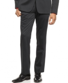 Punctuate your formal look with these sleek suit pants from Kenneth Cole Reaction.