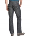 Jump-start your casual look with the fresh style of these straight-leg jeans from Alfani Black.