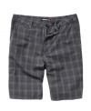 The perfect plaid addition to your summer-ready style are these shorts from Quiksilver with a funky print.