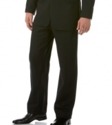 Complement all the shirts in your work week wardrobe with these sophisticated flat front dress pants from Alfani.