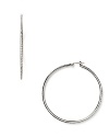 Add eve-catching sparkle to your look with these pave hoop earrings from Lauren by Ralph Lauren.