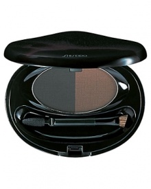 Shiseido Eyebrow & Eyeliner Compact. Brush on perfect brows or eyeliner. Soft or dramatic lines are easy to create with this convenient compact. Colors blend easily but stay on.