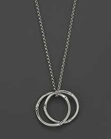 A classic interlinking design lends a timeless look to John Hardy's Bamboo link pendant necklace.