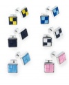 Add a bright spot of color to a charcoal gray world with these Nautica cufflinks.