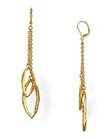 Statement earrings are a strong trend this season. This gold-tone pair from T Tahari captures the look with a bold, abstract design.