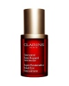 Clarins sheds new light on age-defying eye care with a treatment powered by PuerariaLobata-the forever young plant proven to target aging where you see it first-givingeyes a luminous lift in just three weeks. Envision looking younger.