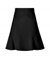 With its sweet ruffled hemline, Emilio Puccis wool-crepe skirt lends a romantic twist to day and evening looks alike - Hidden side zip, flared hemline - Fitted and flared silhouette - Wear with heels and bright print tops